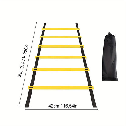 Agility Training Ladder - Nylon Speed & Flexibility Training Equipment for Football, Sports & Fitness