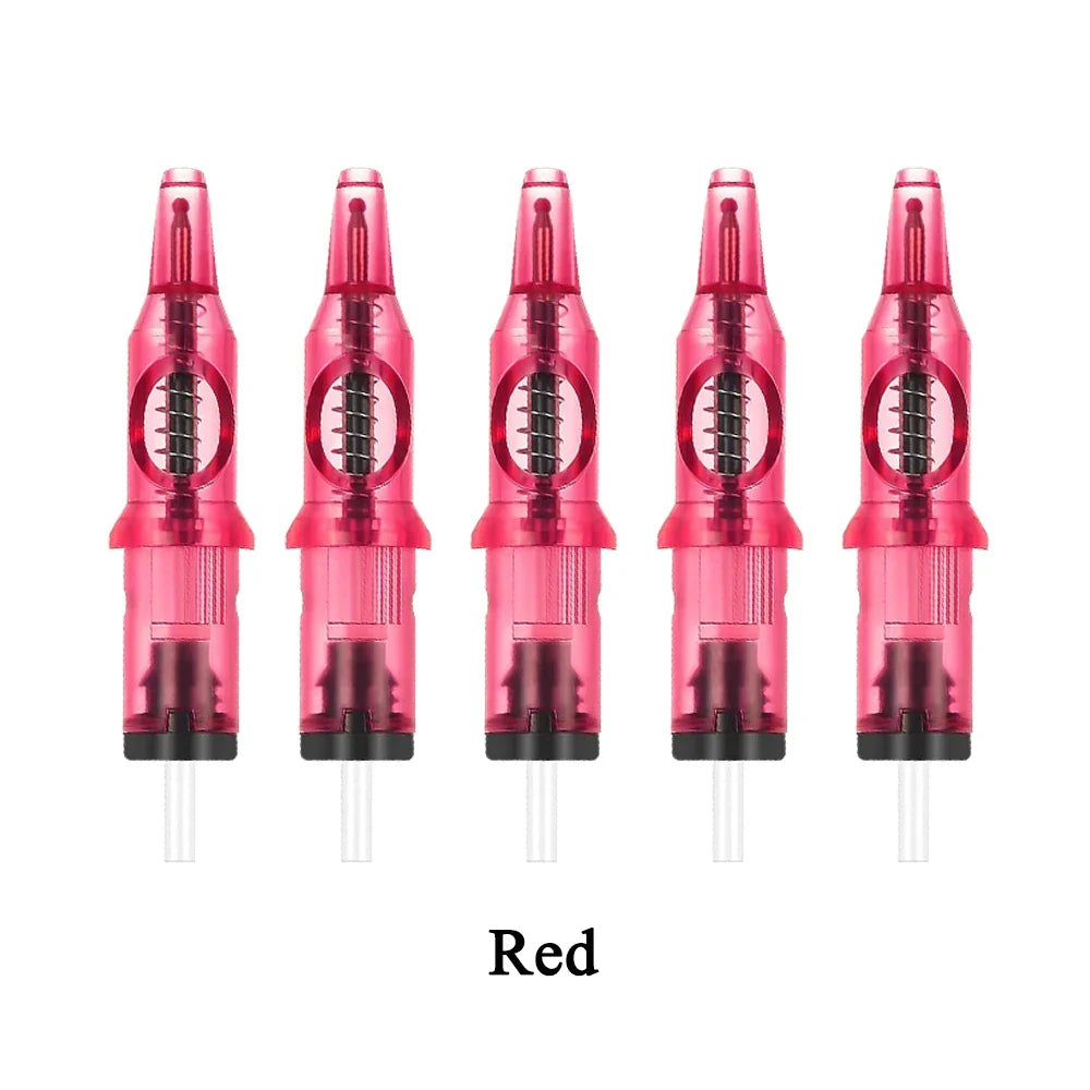 10/5PCS Ballpoint Cartridge Tattoo Needles — Practice Needles for Beginners & Designer Drawing with Tattoo Pen Machine