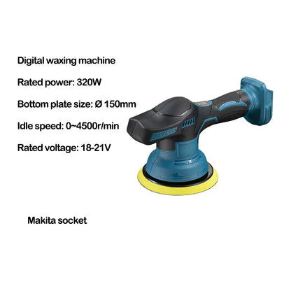 Cordless Car Polisher – 8 Gear Adjustable Electric Waxing, Sanding & Sealing Glaze Tool, Fits Makita/Dewalt/Milwaukee 20V Battery