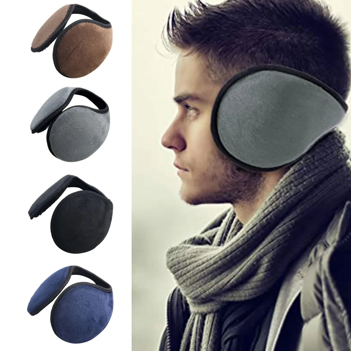 Winter Earmuffs for Cold Weather - Warm Ear Muff Headband for Men and Women, Ideal for Outdoor Running