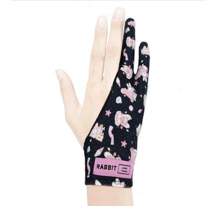 Cute Two-Finger Glove for iPad/Graphics Tablets – Sweat-Proof Sketching and Painting Glove for HUION, WACOM, XP-PEN – Ideal for Art Students