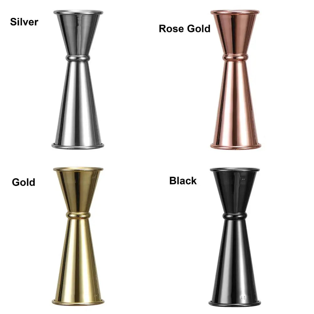 Double Cocktail Jigger — Stainless Steel Dual-Sided Measuring Cup with Internal Scale, Bar Tool