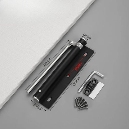 Lightweight Stainless Steel Automatic Door Closer – Quiet Residential Use with Screw Accessories