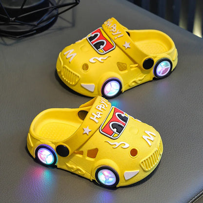 Kids Glowing Summer Slippers - Two-Way Wear Anti-Slip Sandals for Boys and Girls