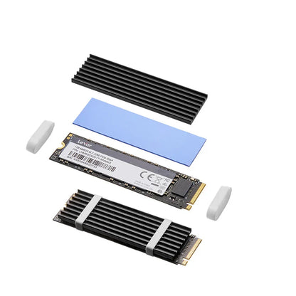 GPUHLOD M.2 2280 SSD Heatsink – Aluminum NVMe NGFF Cooler with Thermal Silicone Pad for PS5 & PC