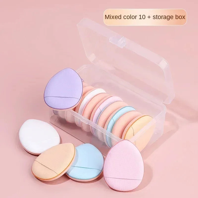 5/10PCS Mini Finger Puff Sponges – Small Air Cushion Makeup Applicators for Foundation & BB Cream