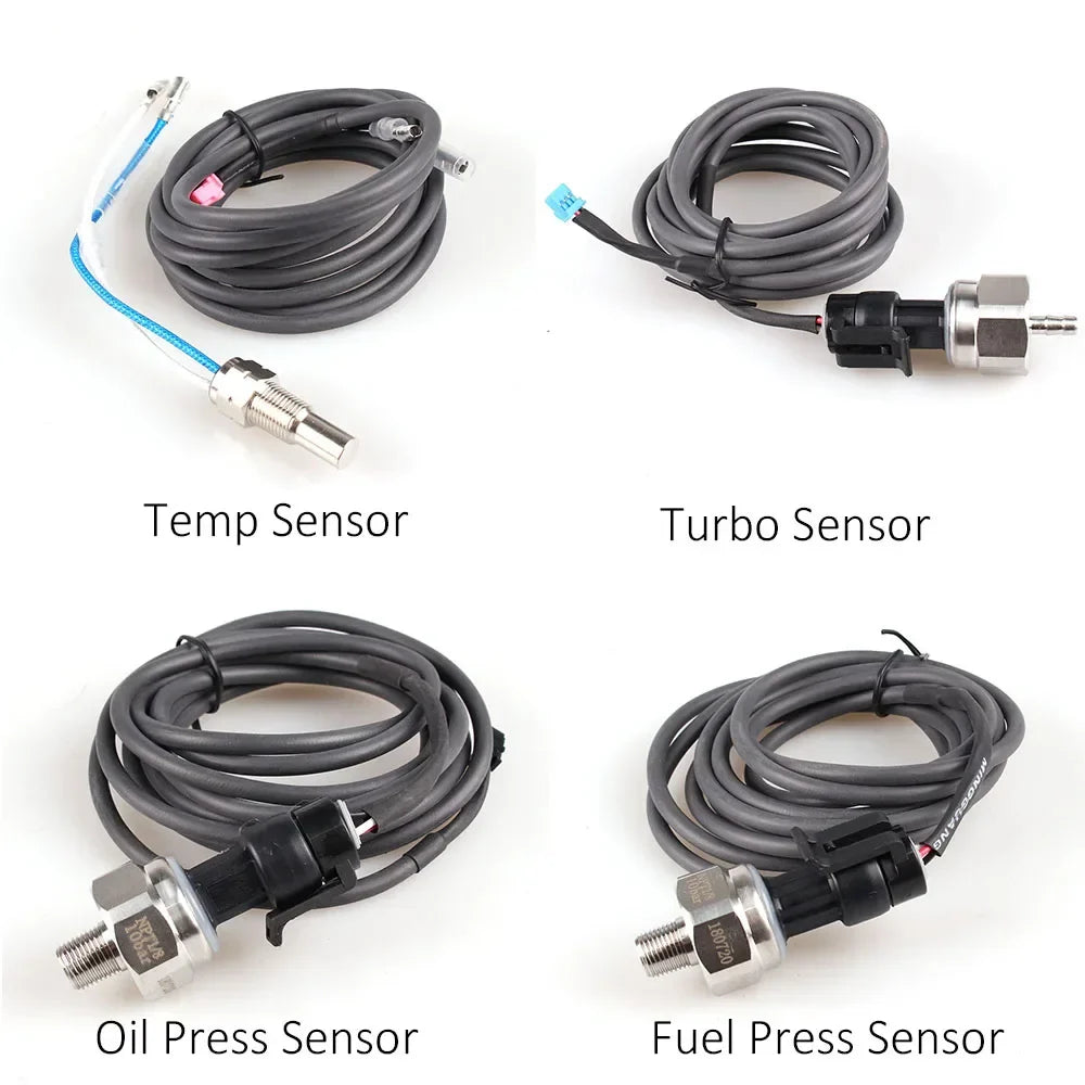 10 in 1 Full Kit Sports Package – BF CR C2 DEFI Advance ZD Link Meter Digital Auto Gauge with Electronic Sensors
