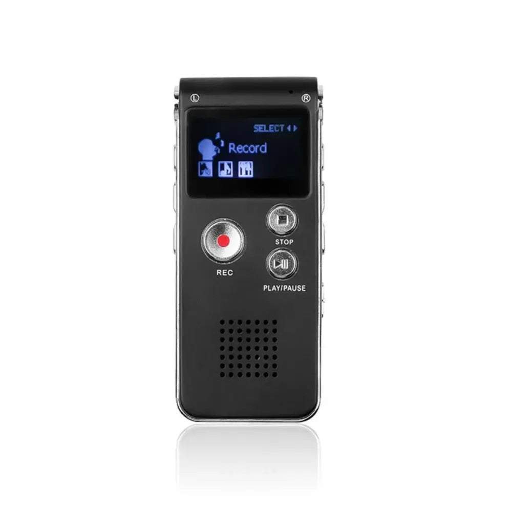 Professional Mini USB Voice Recorder: 8GB MP3 Player with Sound Audio Recording - Compact Dictaphone and Flash Drive Combo