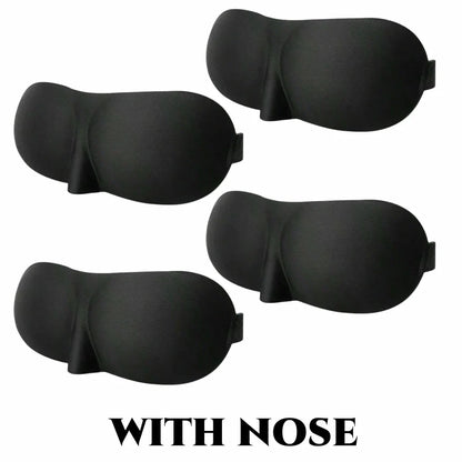 3D Contoured Sleep Mask — 100% Light-Blocking, Ultra-Soft Breathable Eye Cover for Travel, Yoga & Rest