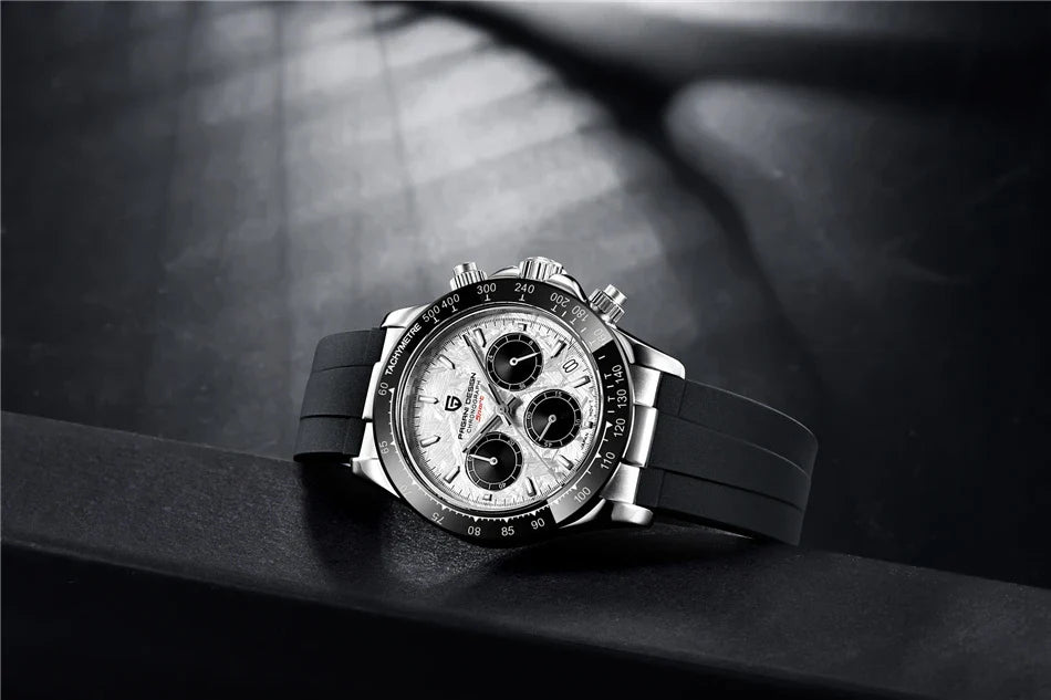 40mm PAGANI DESIGN V2 Men’s Quartz Watch – Sapphire Retro Chronograph Stainless Steel Waterproof