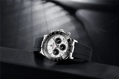 40mm PAGANI DESIGN V2 Men’s Quartz Watch – Sapphire Retro Chronograph Stainless Steel Waterproof
