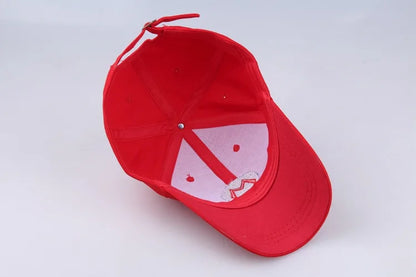 Cotton Letter M Embroidery Baseball Cap – Fashion Adjustable Sun Hat for Men & Women, Outdoor Sport Hip Hop Trucker Hat
