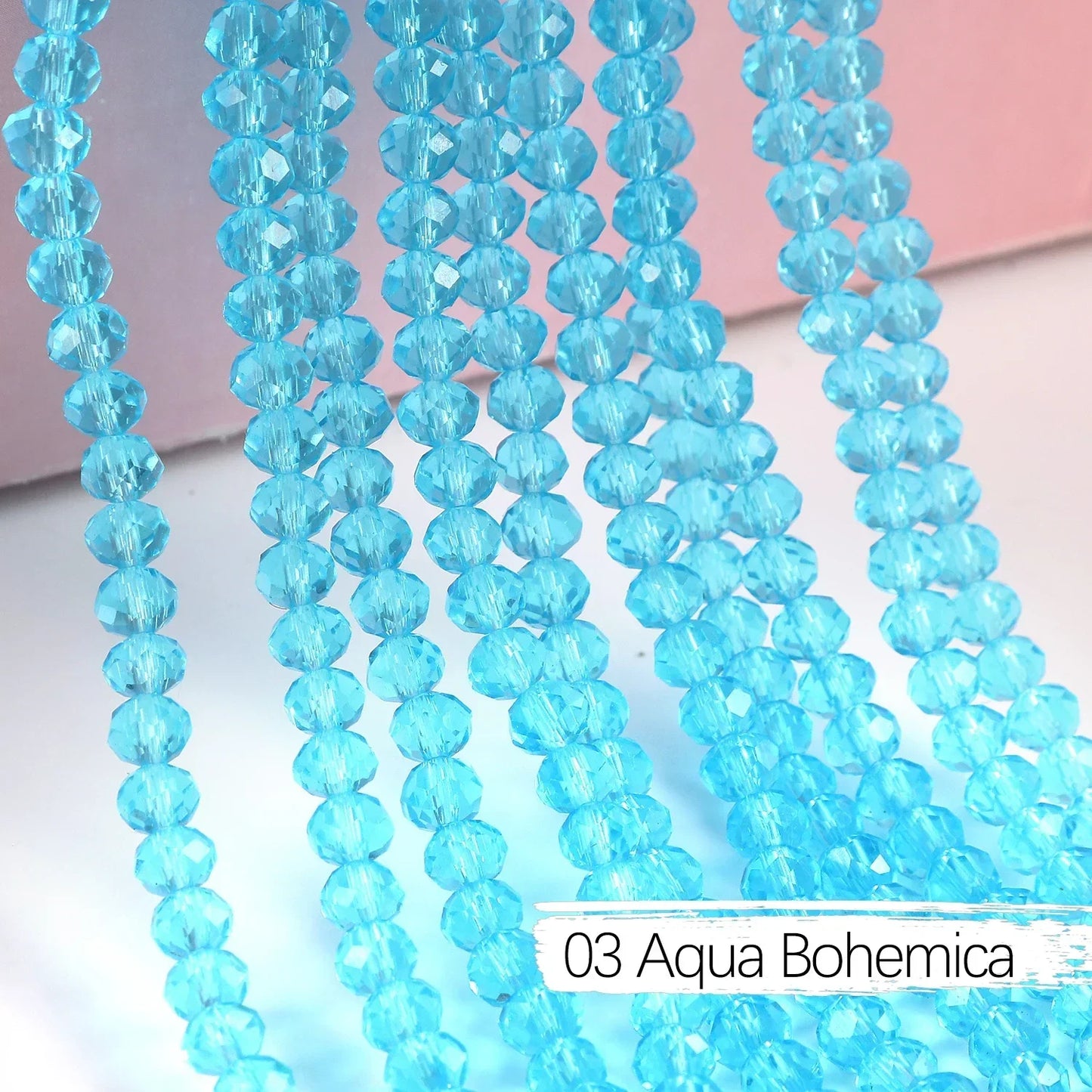 Austria Crystal Rondelle Beads - 2mm/4mm/6mm/8mm Faceted Glass Spacer Beads for DIY Jewelry & Bracelet Making