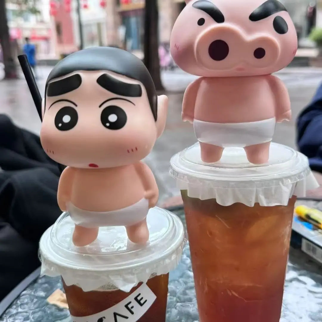 Take Bath Zaemon Crayon Shin-Chan Mobile Phone Stand – Desktop Figure Ornament & Car Decoration Gift Doll