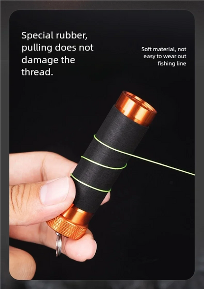 Aluminum Alloy Line Pull Rod — Rubber Anti-Slip Fishing Tool for Snag Pulling, Hook Tying, Knotting, and Hand Protection