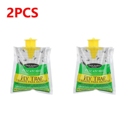 Hanging Fly Trap Bags – Non-Toxic, Water-Soluble Disposable Fly Catchers for Home & Garden