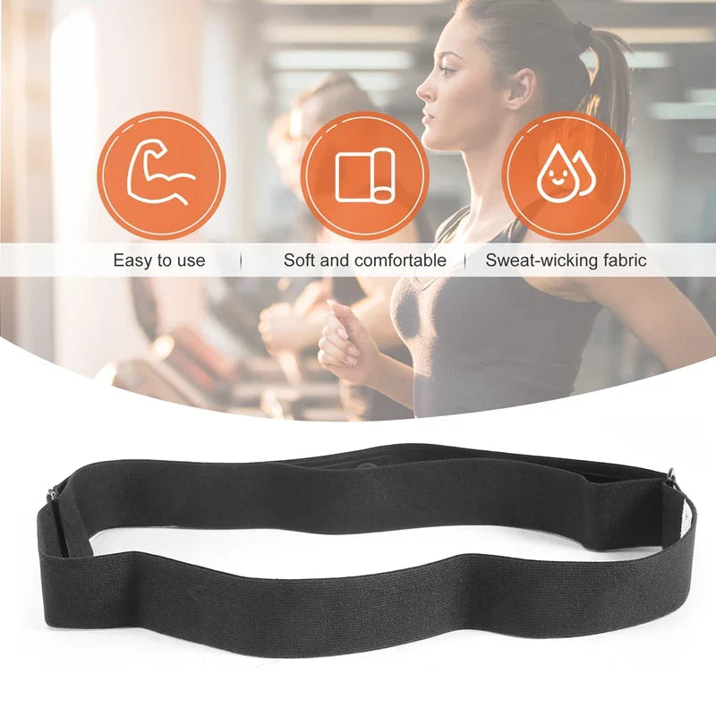 Chest Belt Strap for Heart Rate Monitors - Compatible with Polar, Wahoo, and Garmin Sports Wireless Monitors