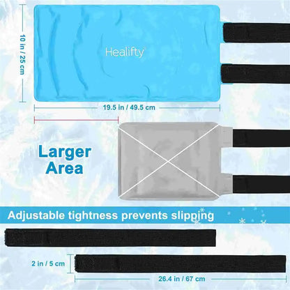 Large Reusable Ice Packs – Cold Compress for Surgery, Knee Pain, Soft Tissue Injuries & Instant Relief