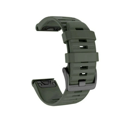 Silicone Quick-Release Watch Bands for Garmin Fenix 3/5/6/7 – 20/22/26mm EasyFit Wrist Strap