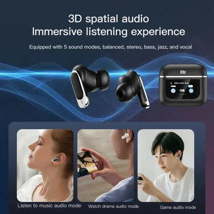 Xiaomi Tour Pro 2 Wireless ANC Bluetooth Headphones: Mijia LED Touch Screen Visible Earphones with Active Noise Cancellation