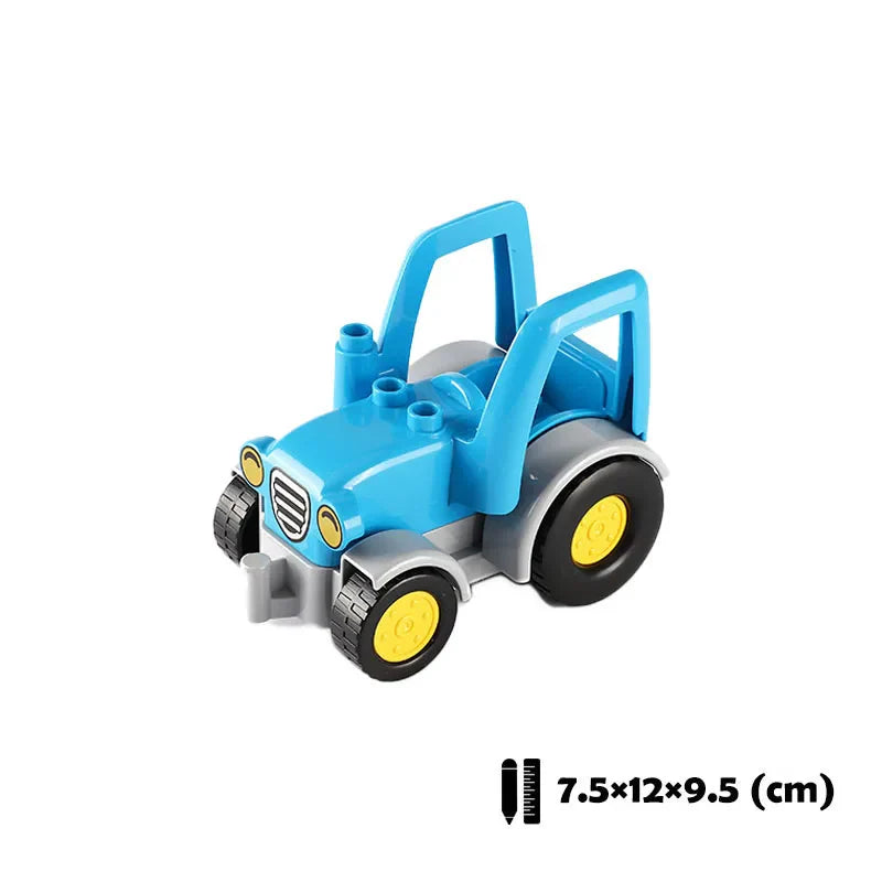 New Large Building Blocks Toys – Cartoon Princess Carriage, Car & Airplane Vehicle Models, Big Bricks Gift for Kids