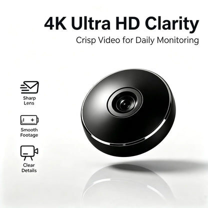 Mini HD WiFi Security Camera - Wireless Portable Monitor with IR Night Vision & Remote Viewing