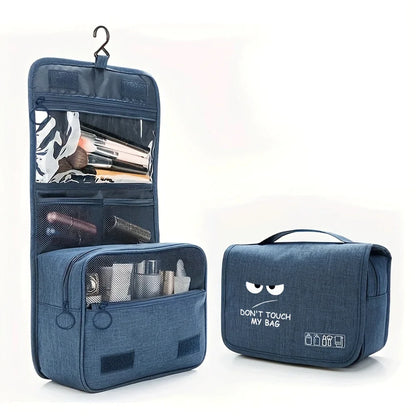 Cartoon Eye Portable Makeup Bag – Unisex Cosmetic Organizer & Toiletry Hanging Pouch for Travel, Shaving & Makeup Storage