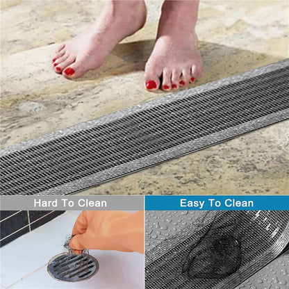 Self-Adhesive Floor Drain Stickers: Bathroom Shower Hair Catcher & Kitchen Sink Strainer - Sewer Outfall Stopper Cleaning Toy
