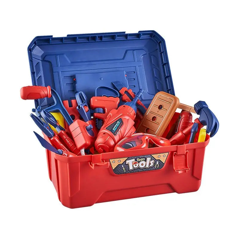 Children’s Toolbox Toy – Simulation Electric Drill & Repair Platform for Boys, Baby Screw Assembly Play Set