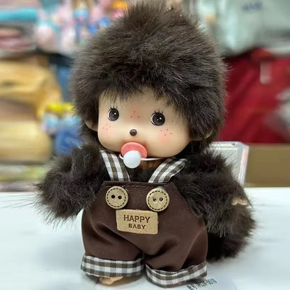 15cm DIY Monkey Plush Doll – Kawaii Dress-Up Pendant for Schoolbag, Cute Christmas & Children’s Gift