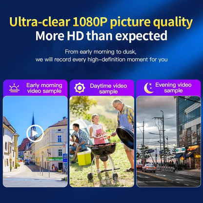1080P Mini Action Camera - Portable Wide-Angle Necklace Audio & Video Recorder with 4-128GB Storage