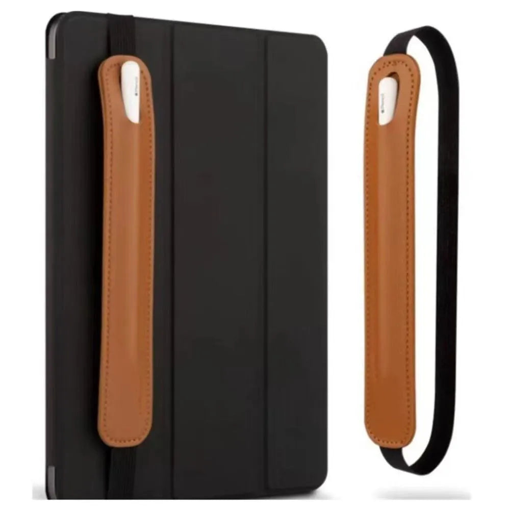 Premium PU Leather Elastic Buckle Pencil Case : Stylish Touch Screen Pen Cover for Office, Meetings, and On-the-Go Carry