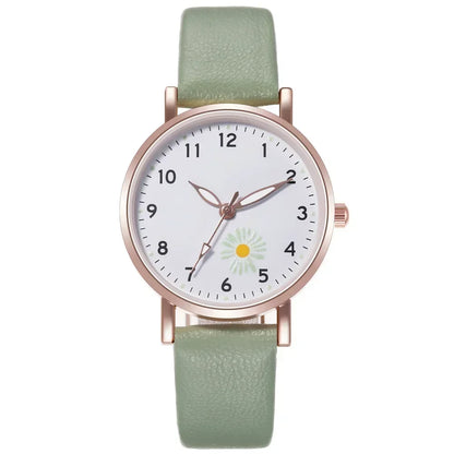 Luxury Luminous Retro Women’s Quartz Watch – Leather Strap Ladies Wristwatch