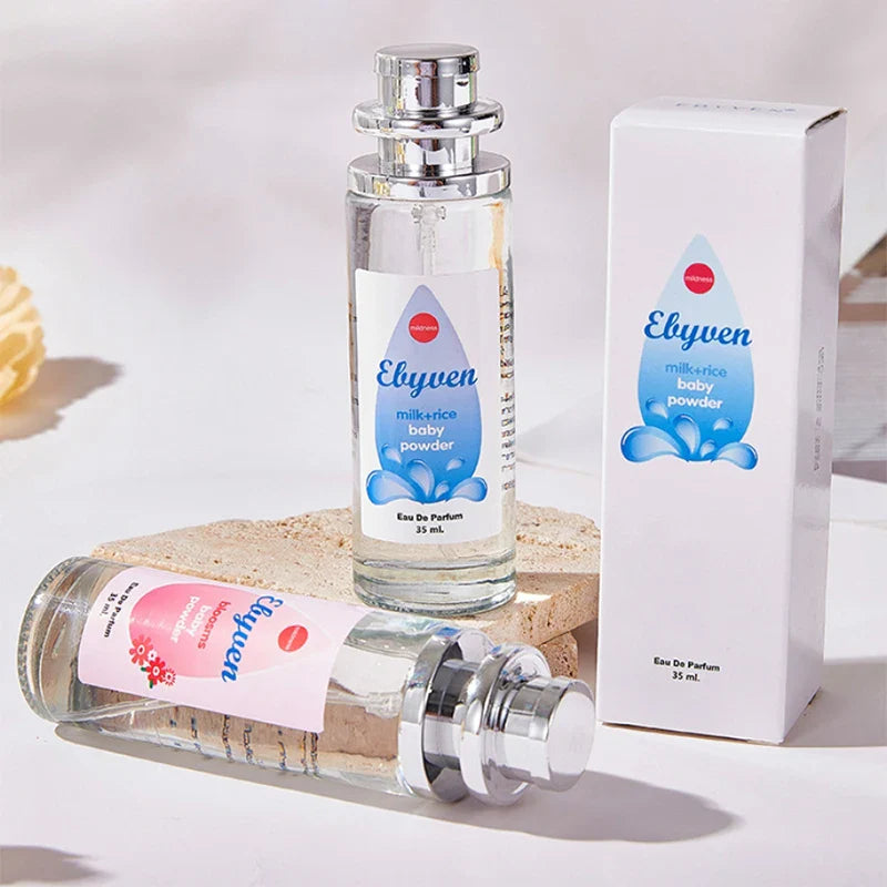 Milk Rice Baby Powder Eau de Parfum 35ml – Long-Lasting Bloom Bedtime Scent, High-Quality Portable Perfume by Israel Tower