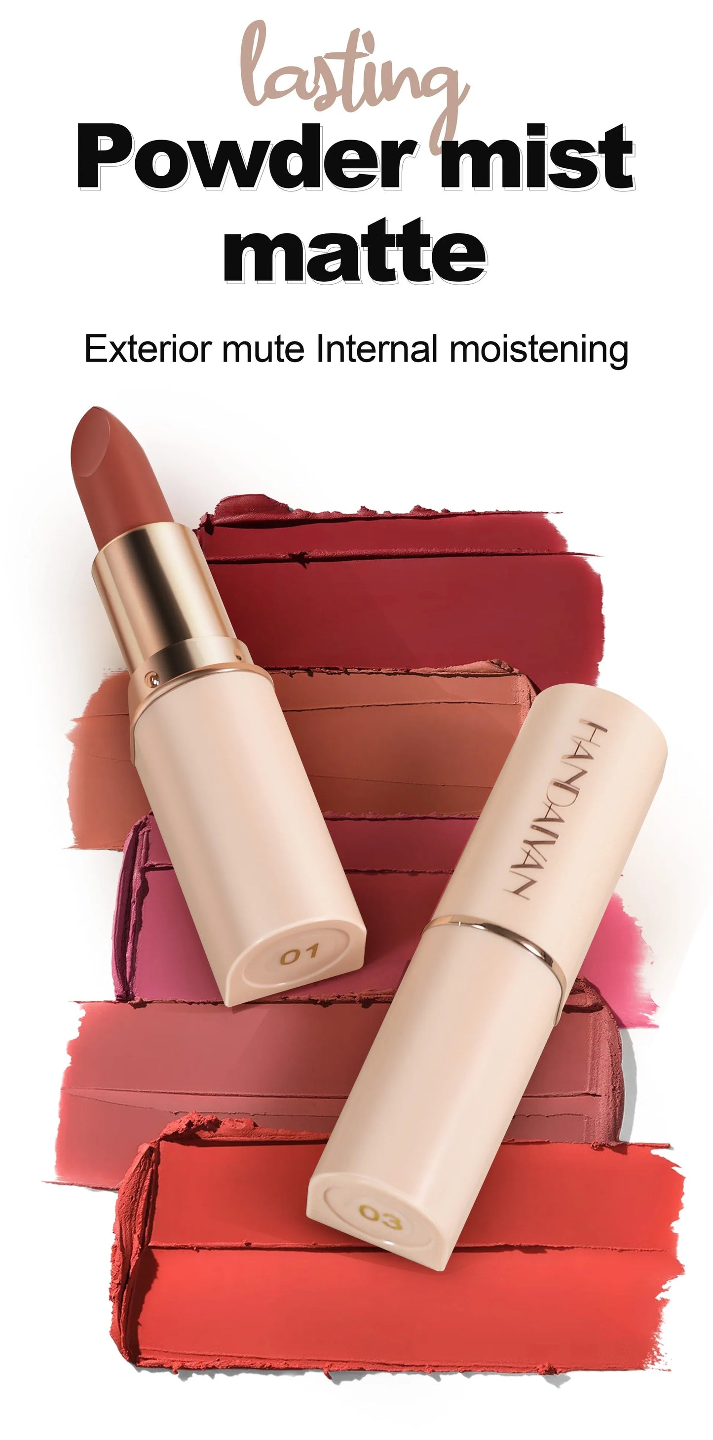 Deep Red Matte Lipstick – 8 Colors, Waterproof, Non-Stick Cup, Velvet Lip Balm, Dark Red Lipsticks for Easy Application