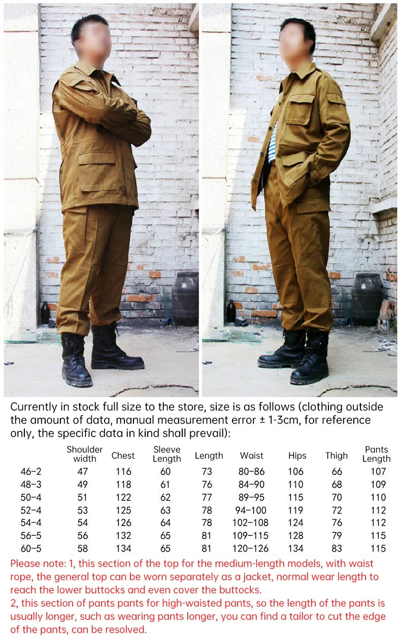 Tactical M81/M88 Combat Suit Set | Soviet Afghan Summer Training & Outdoor Hunting Russian Tactical Gear