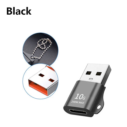 USB-C to USB 2.0 Adapter – Type-C Male to Female Converter for Phones, PCs & Laptops