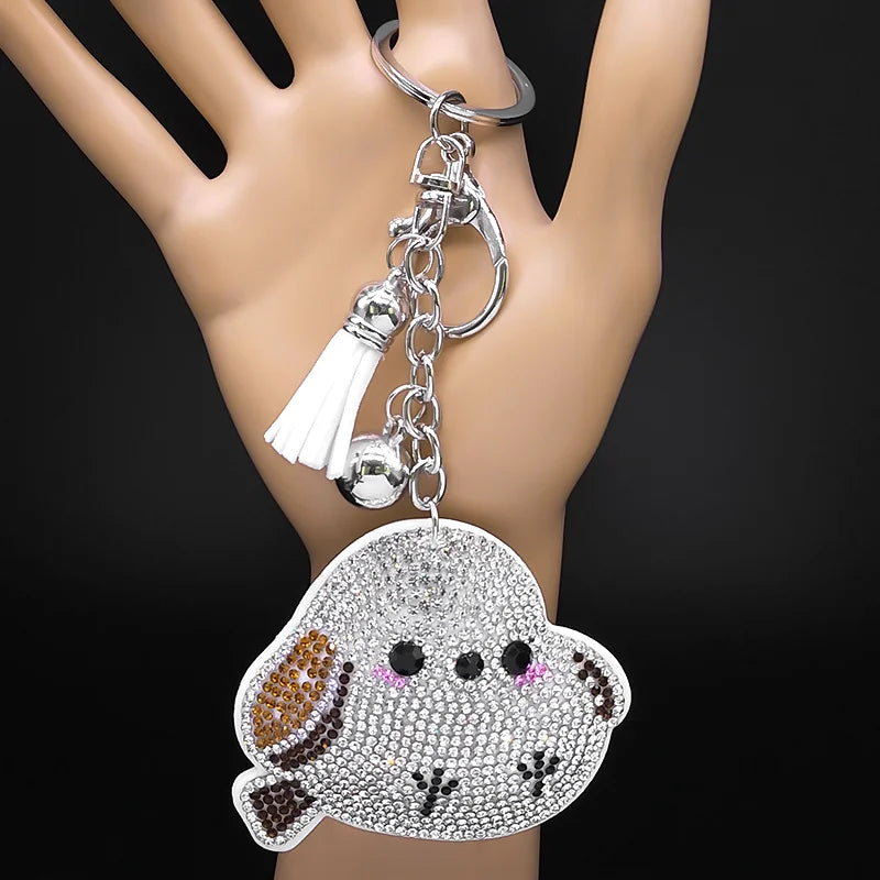 Kawaii Watermelon Crystal Keychain – Gold Alloy Leather Fruit Keyring for Women & Men, Bag & Car Accessory