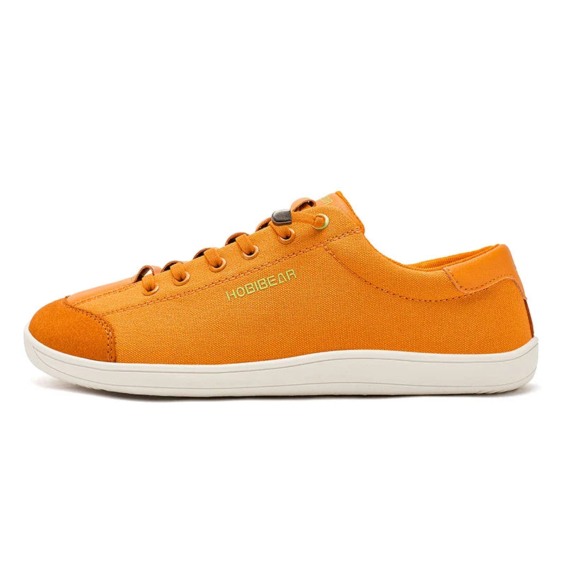 HOBIBEAR Zero Drop Barefoot Shoes – Wide Toe Minimalist Canvas Sneakers for Men & Women