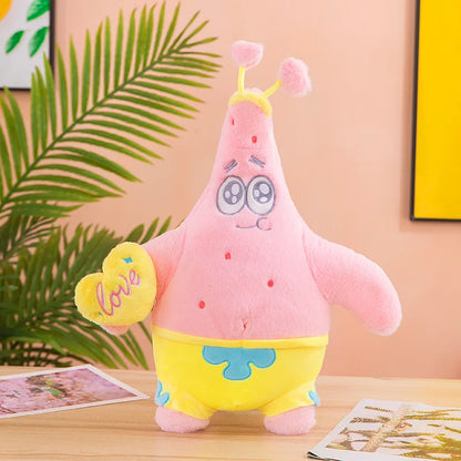 40cm Spongebob Squarepants Patrick Star Plush Toy – Pink Kawaii Cartoon Cosplay Doll, Birthday Gift for Kids, Girls & Boys