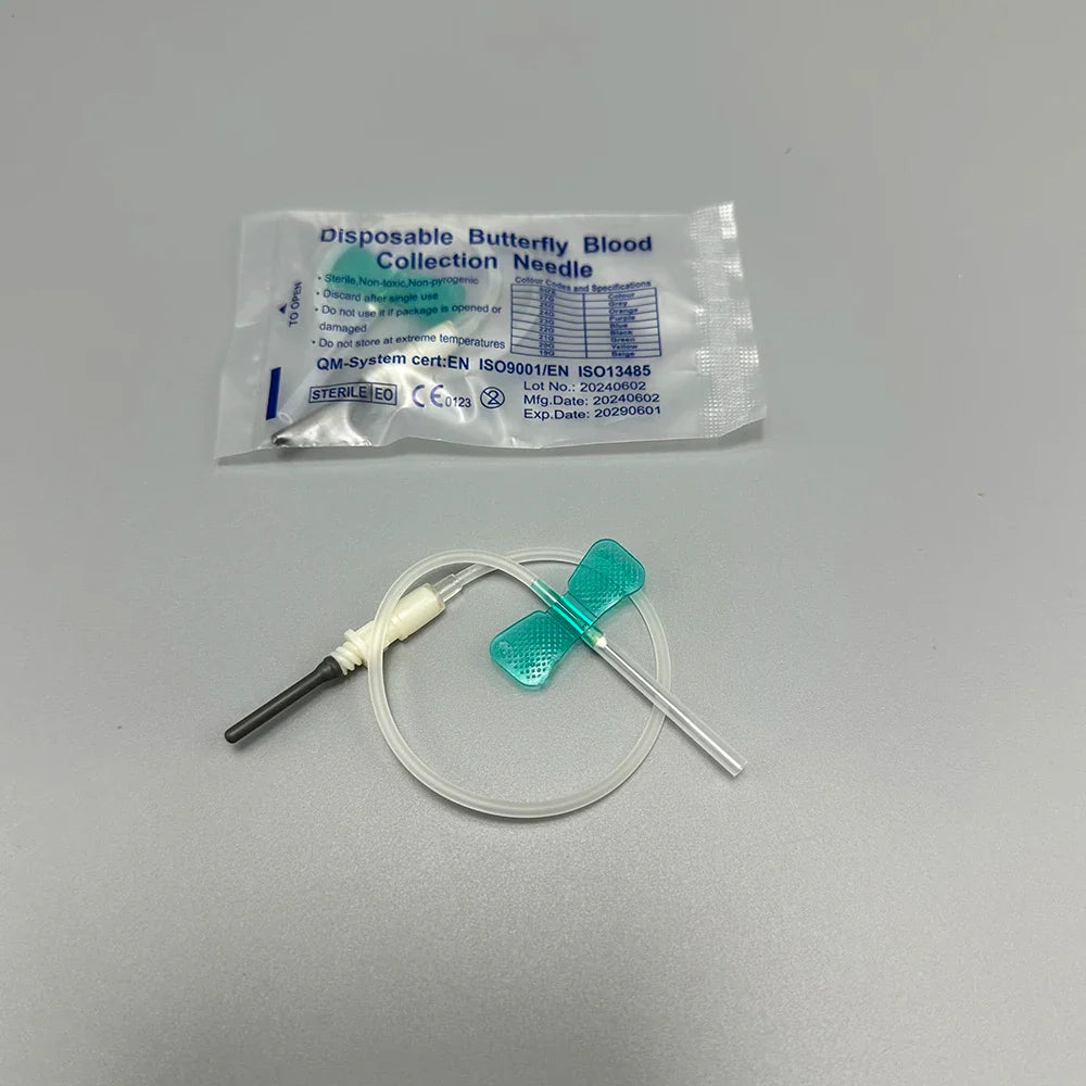 50pcs Disposable Butterfly Blood Collection Needles – Double Wing Type for Pet & Veterinary Use