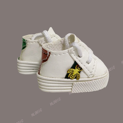 Labubu Doll Sneakers (4x1.8cm) - Shoes for 17cm Macaron Plush, 15cm EXO Cotton, & 1/6 BJD Dolls Accessories