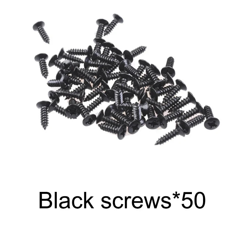 Electric Guitar Bass Pickguard Screws - 3x12mm Protective Plate Rear Cover Screws with Storage Box