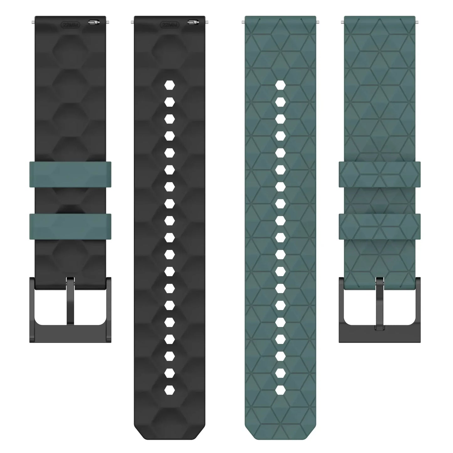 20mm/22mm Silicone Strap for Samsung Galaxy Watch 7/6/5/4 & Huawei GT3/4Pro – Universal Band for Classic Gear S3