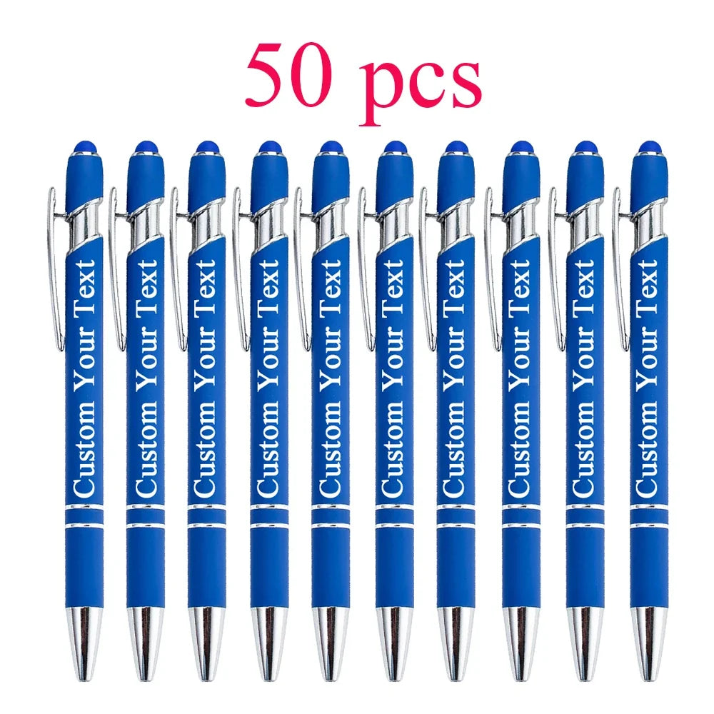 Customized Ballpoint Pen with Stylus - Personalized Metal Name & Logo Pen for Business, Graduation & Gifts