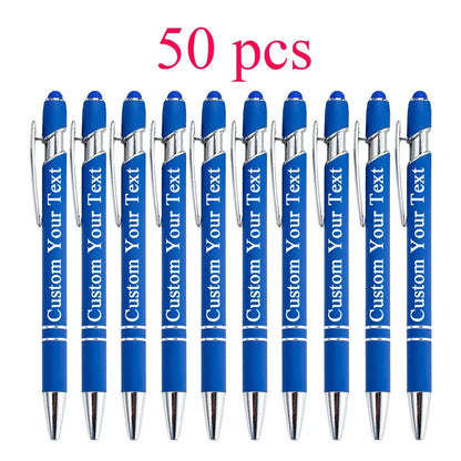 Customized Ballpoint Pen with Stylus - Personalized Metal Name & Logo Pen for Business, Graduation & Gifts
