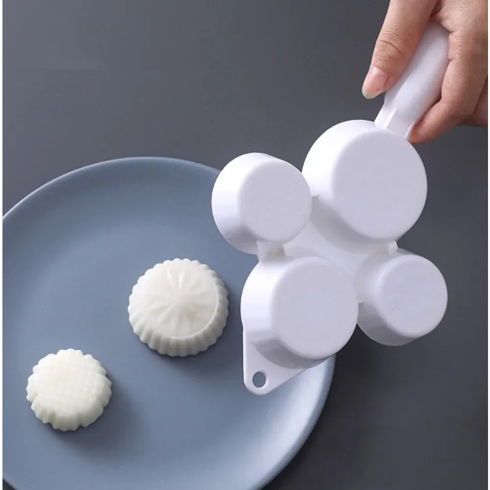 Mung Bean Cake Mold Press – Hand-Pressed Mooncake & Dessert Baking Embossed Cake Shaping Bowl Mold Tool