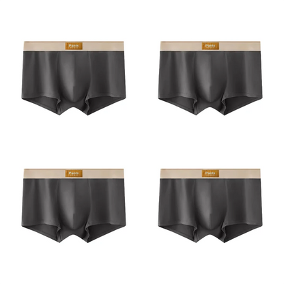 4PCS Men’s Cotton Boxer Shorts Set – Breathable Comfortable Underwear for Sports & Everyday Wear (L–7XL)