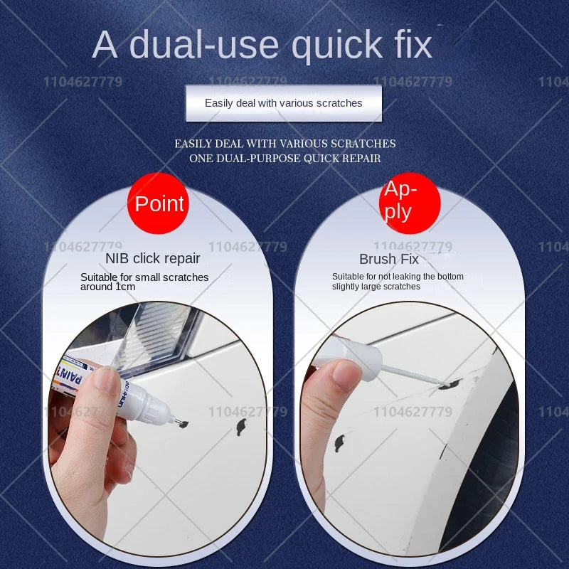 Tesla Paint Repair Pen for 2012-2025 Model 3 Y X S — Car Touch Up Pen Black White Wheel Scratch Repair Agent