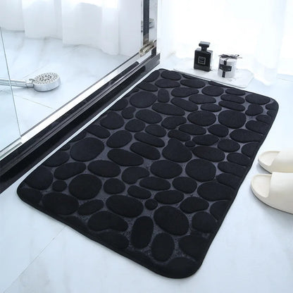 Super Absorbent Bath Mat - Slip-Resistant Anti-Slip Bathroom Rug for Bathtub, Toilet, and Entrance
